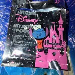 New 2025 Disneyland Hidden Mickey Disney Wave B Stitch Chaser Bubble Wand Pin